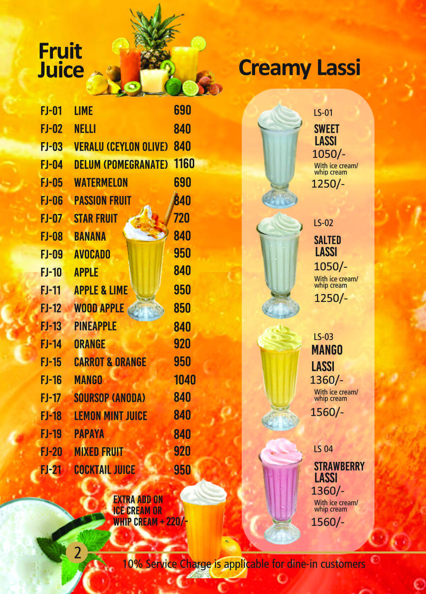 Menu Page 3